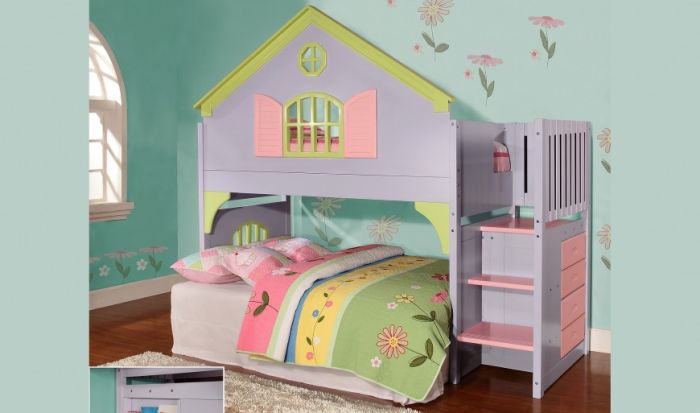 Discovery World Furniture Doll House Twin Stair Stepper