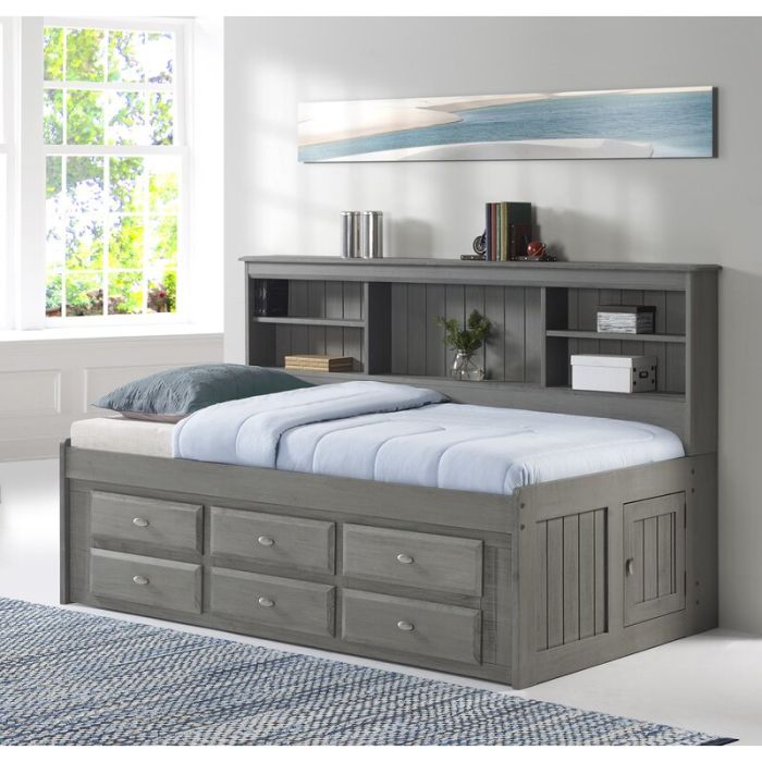 Twin daybed with storage and bookcase sales