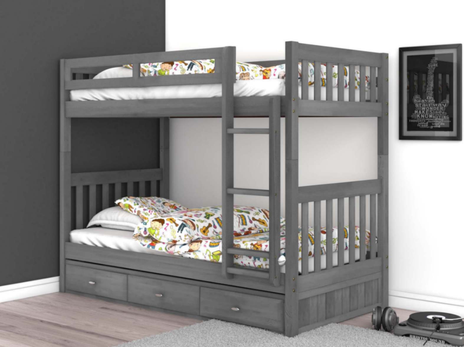 TWIN OVER TWIN BUNK BEDS