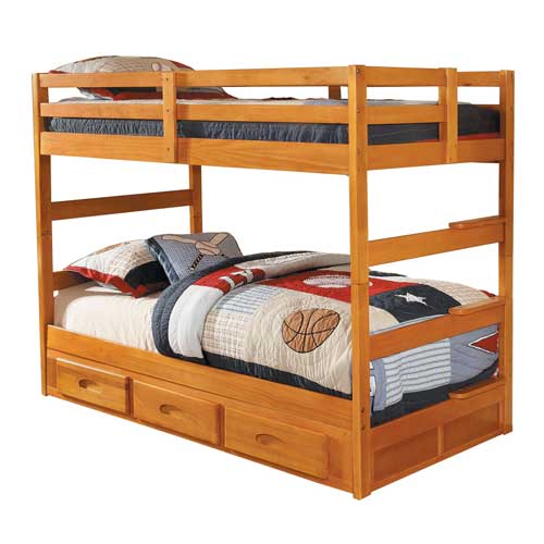 Bunk Beds Loft Captains, Bunk Beds With Mattresses Included