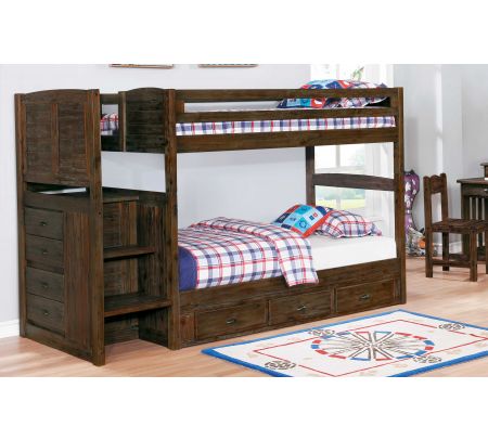 Beds Factory Bunk, Discovery World Furniture Mission Stair Stepper Bunk Bed