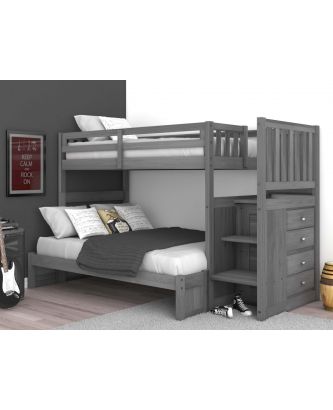Bunk Beds Loft Captains, Full Bunk Beds With Stairs