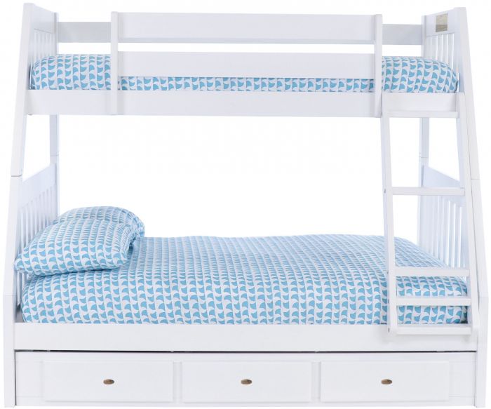 White Details about   Konrad Furniture Barcelona Solid Hardwood Bunk Bed Twin Over Full 