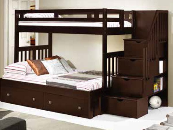 girl bunk beds twin over full