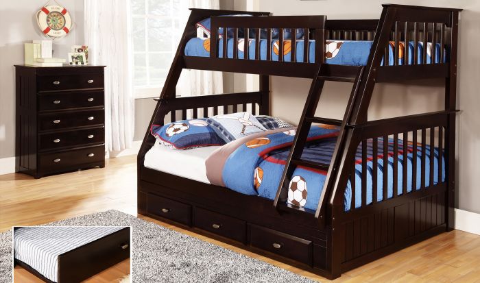 Twin Over Full Mission Bunk Bed, Discovery World Bunk Bed Instructions
