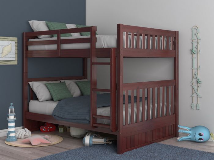 Discovery World Furniture Low Merlot, Discovery World Bunk Bed With Trundle