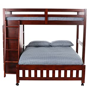 Discovery World Furniture Merlot Twin, Acadia Merlot Twin Over Full Bunk Bed